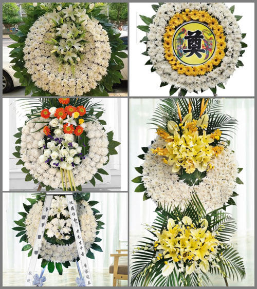 四川成都彭州市隆丰镇岚锦村花圈速递